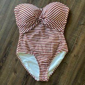 Red Stripes Swimsuit One Pieces